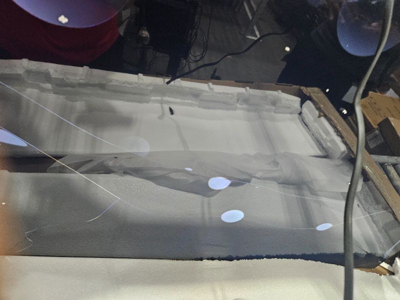 Photo 1 of ** Broken screen, final sale **  Samsung 50-Inch Class QLED Q7F Series Samsung Vision AI Smart TV (2025 Model, 50Q7F) Quantum HDR, Object Tracking Sound Lite, Q4 AI Gen1 Processor, 4K upscaling, Gaming Hub, Alexa Built-in