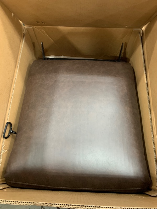 Photo 1 of ****PARTIAL SET *** COLAMY Swivel Rocking Recliner Glider Chair, Leather Reclining Rocker Chair with Footrest for Living Room, Nursery, Office, Bedroom, Wide Seat Cushion and Metal Base-Chocolate