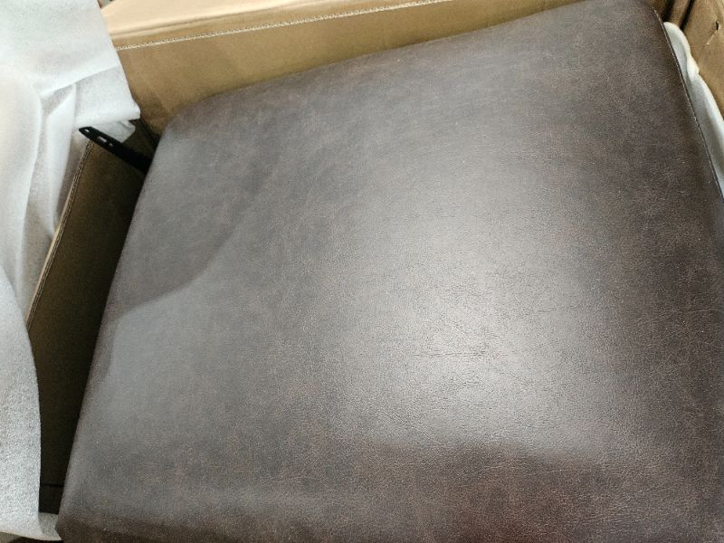 Photo 1 of ****PARTIAL SET *** COLAMY Swivel Rocking Recliner Glider Chair, Leather Reclining Rocker Chair with Footrest for Living Room, Nursery, Office, Bedroom, Wide Seat Cushion and Metal Base-Chocolate