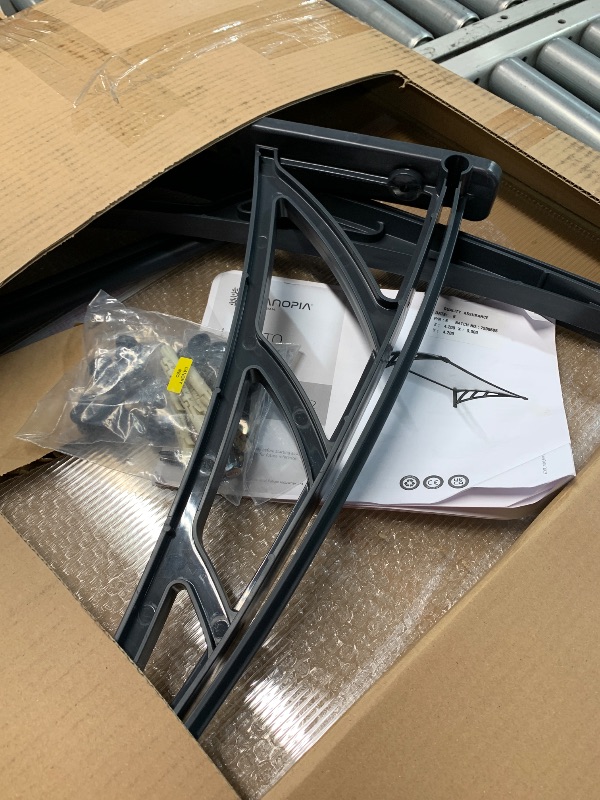 Photo 1 of (used)(unknown if complete)Palram - Canopia Neo 1180-4' x 3' Window & Door Awning for Door Entrance, High-End Polycarbonate Patio Canopy 