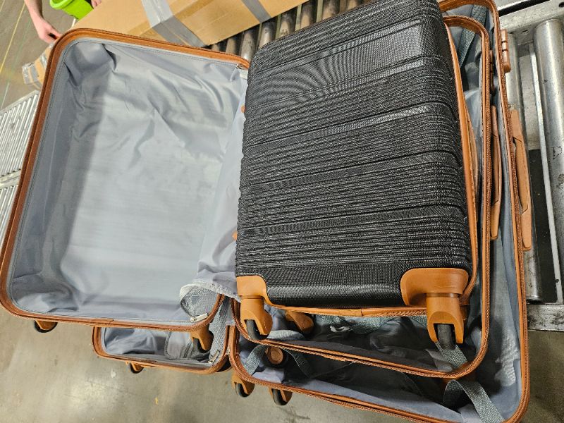 Photo 1 of  Hard Shell, Lightweight Carry On Suitcase Included TSA Lock & 4 Spinner Wheels 3pc set 