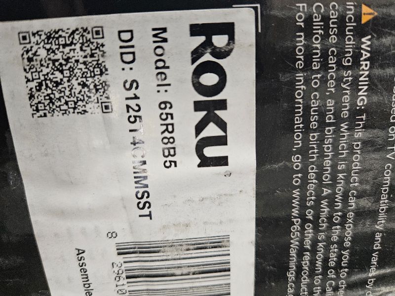 Photo 1 of Roku Smart TV – 65-Inch Pro Series 4K QLED RokuTV with Backlit Roku Voice Remote Pro, Dolby Vision IQ, 120Hz Refresh Rate – Live Local News, Sports, Gaming