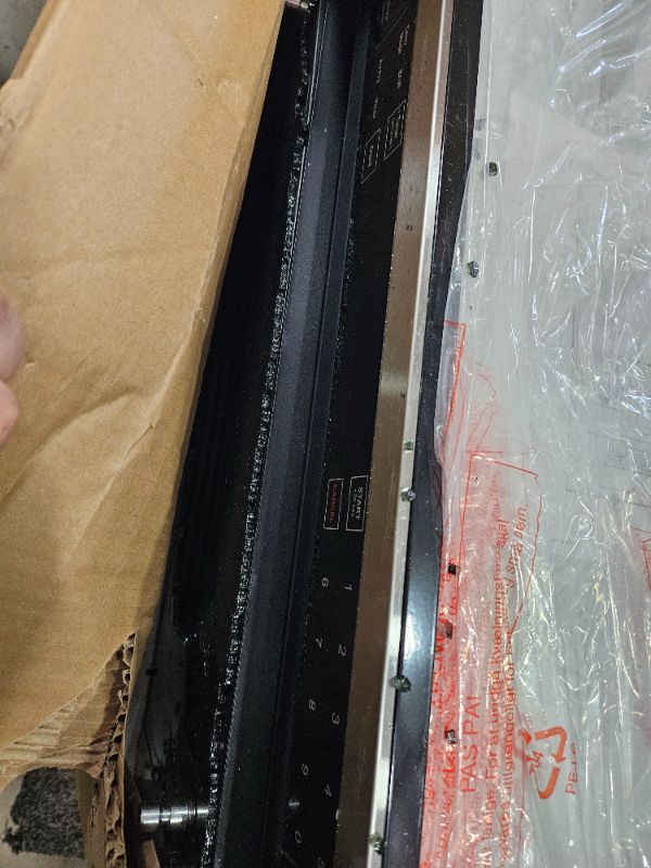 Photo 1 of ** Damaged door glass, for parts only ** KoolMore KM-CWO24-AFSS Reserve Built-in Microwave Convection Oven with Air Fry, 3-in-1 Combo, Sensor Cook, Soft-Close Door, Stainless Steel, Premium 24 in. /1.6 cu. ft, Black