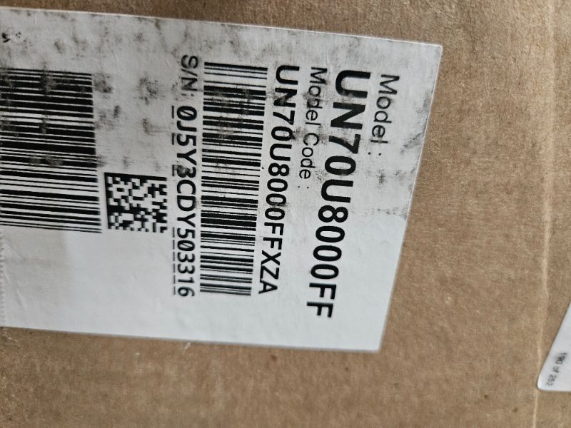 Photo 1 of ** Broken screen, final sale ** Samsung 70-Inch Class Crystal UHD U8000F 4K Smart TV (2025 Model) Endless Free Content, Crystal Processor 4K, MetalStream Design, Knox Security, Alexa Built-in