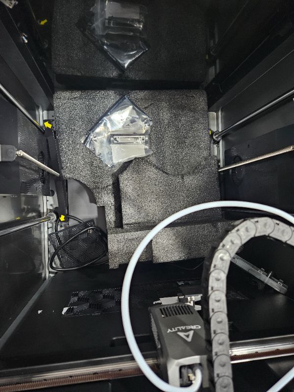 Photo 1 of *****MISSING PIECES**** PARTS ONLY***
Creality K2 Plus Combo 3D Printer, Multi Color Printing with CFS, Max 600mm/s Printing Speed, Full-auto Leveling, Dual Al Camera, Actively Heated Chamber, Build Volume 350 x 350 x 350mm