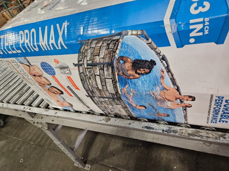 Photo 1 of ***********INCOMPLETE ITEM, THIS IS ONLY 1 BOX IN A MULTI BOX SET************
Steel Pro MAX Max 14' x 33" Backyard Pool Set