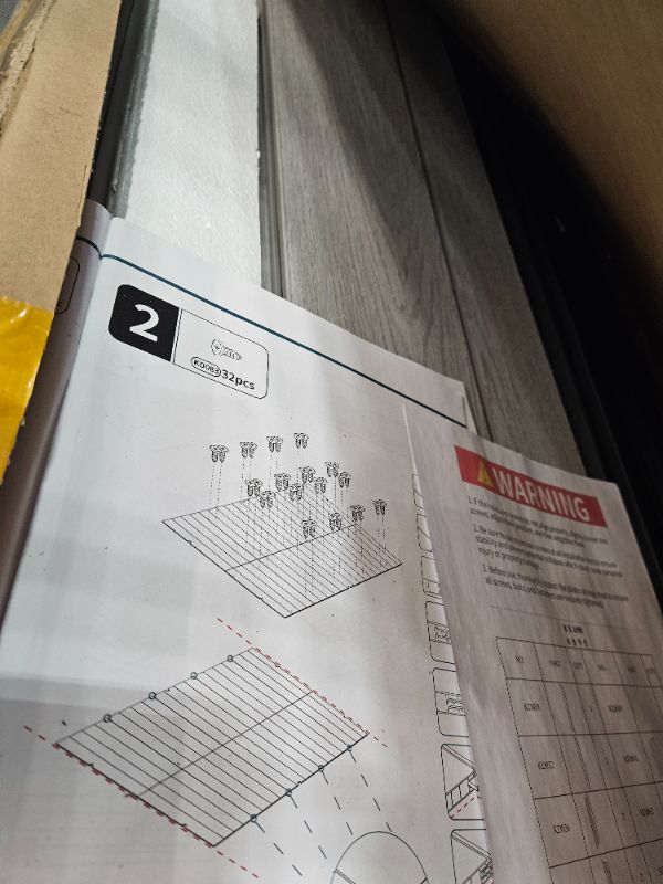 Photo 1 of ** missing parts only box #1 and # 4 is included **  YITAHOME 8x10 FT Outdoor Storage Shed with Lockable Door, Large 544 Cuft Resin Shed with Floor Roof Windows Vents, All-Weather Plastic Storage Shed Tool Organizer for Backyard Garden Patio Lawn, Gray