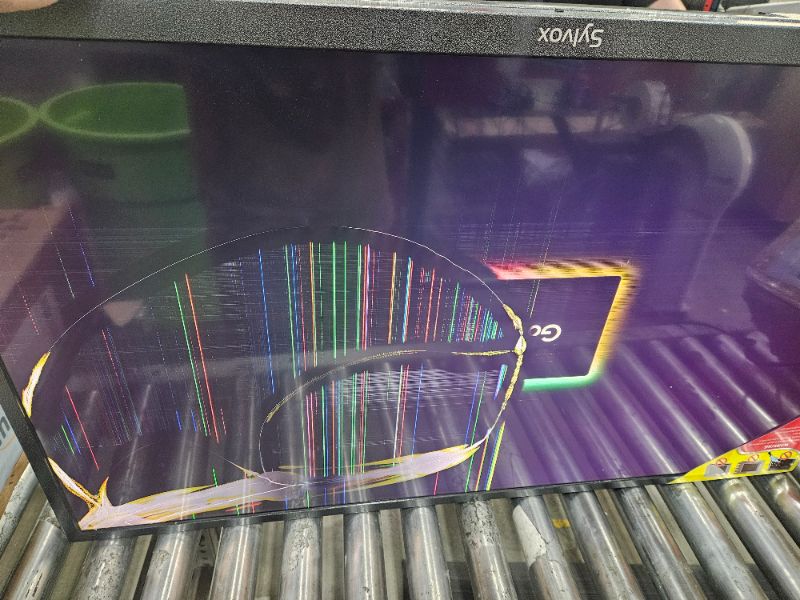 Photo 1 of ** Damaged screen, final sale **  SYLVOX New 43” Outdoor Smart QLED TV, Superior Waterproof Performance, Upgraded Matte Finish for Enhanced Anti-Glare Effect, Full Metal, Dolby Atoms, 1000nits, Partial Sun Deck Pro QLED 2.0+ Series