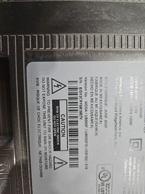 Photo 1 of Samsung 55-Inch Class Crystal UHD U8000F 4K Smart TV (2025 Model) Endless Free Content, Crystal Processor 4K, MetalStream Design, Knox Security, Compatible with Alexa