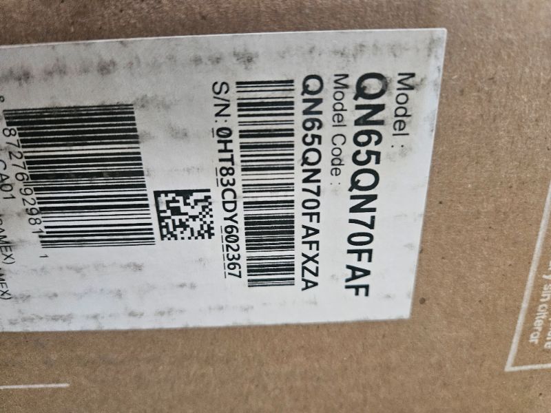 Photo 1 of ** Broken screen, final sale ** Samsung 65-Inch Class Neo QLED QN70F 4K Mini LED Smart TV (2025 Model) NQ4 AI Gen2 Processor, Quantum Matrix Technology Slim, Motion Xcelerator 144Hz, Samsung Vision AI, Alexa Built-in