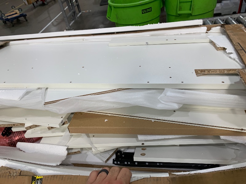 Photo 1 of *****************MISSING PIECES*************
Decofy Vanity Desk with Mirror and 11 LED Lights, White Makeup Vanity Desk with Chair, Vanity Table Set, 5 Drawers 3 Lighting Modes & 5 Adjustable Brightness Dressing Table for Bedroom