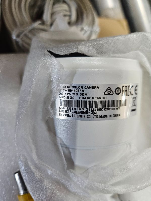 Photo 1 of  4 Samsung 4MP Weather-Resistant IR CCTV Bullet Camera ( DVR NOT INCLUDED)
