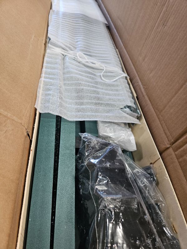 Photo 1 of ** Only box # 1 missing box # 2 ** 4x6.25 FT Aluminum Greenhouse with Polycarbonate Panels, Heavy-Duty Metal Garden Greenhouse with Adjustable Ventilation & Lockable Door for Vegetables, Herbs & Outdoor Plants, Green