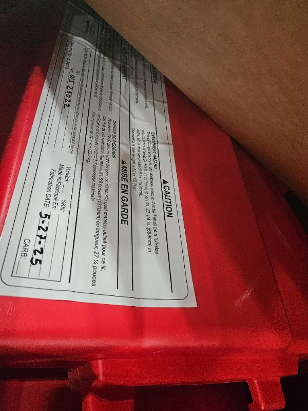 Photo 1 of **** FOR PARTS ONLY***    Delta Children Disney/Pixar Cars Lightning McQueen Toddler-To-Twin Bed with Toy Box by Delta Children