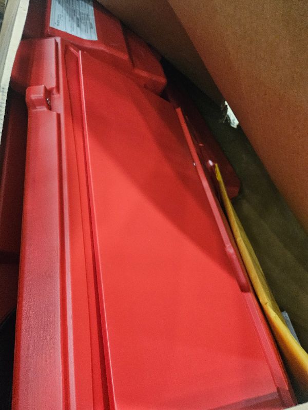 Photo 1 of **** FOR PARTS ONLY***    Delta Children Disney/Pixar Cars Lightning McQueen Toddler-To-Twin Bed with Toy Box by Delta Children