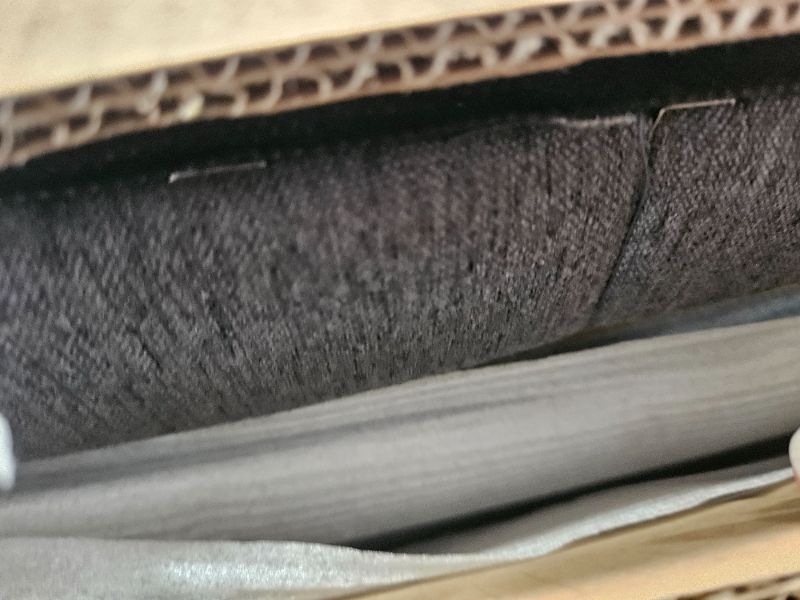 Photo 1 of ** only box # 1 of 2 is included, missing parts ** PVWIIK Upholstered Full Size Daybed with Trundle for Bedroom Guest Room Living Room,Solid Wood Bed Frame w/Twin Trundle, No Box Spring Needed, Grey