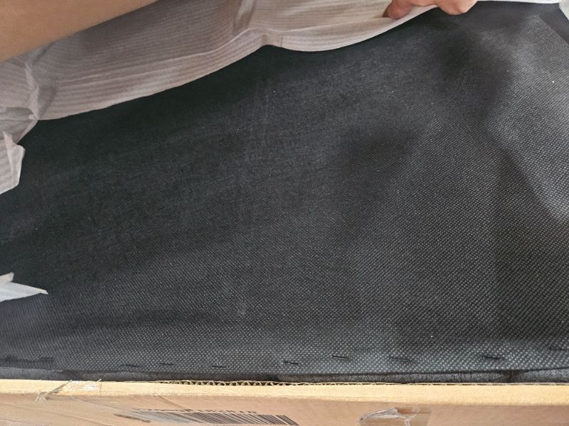 Photo 1 of ** only box # 1 of 2 is included, missing parts ** PVWIIK Upholstered Full Size Daybed with Trundle for Bedroom Guest Room Living Room,Solid Wood Bed Frame w/Twin Trundle, No Box Spring Needed, Grey