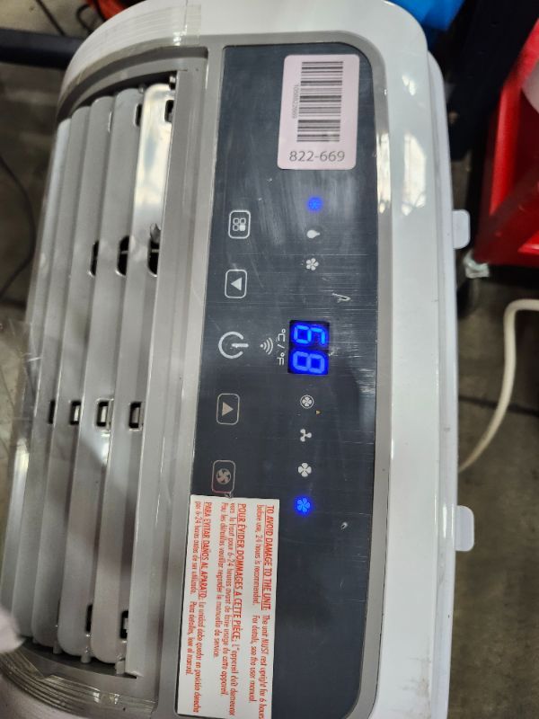 Photo 1 of *******************MISSING ALL ACCESSORIES EXCEPT REMOTE*****************
BLACK+DECKER Portable Air Conditioner, 12,000 BTU (8,000 BTU SACC) for Rooms up to 550 Sq. Ft., Portable AC with Follow Me Remote Control and Window Kit, BPACT12WT, White