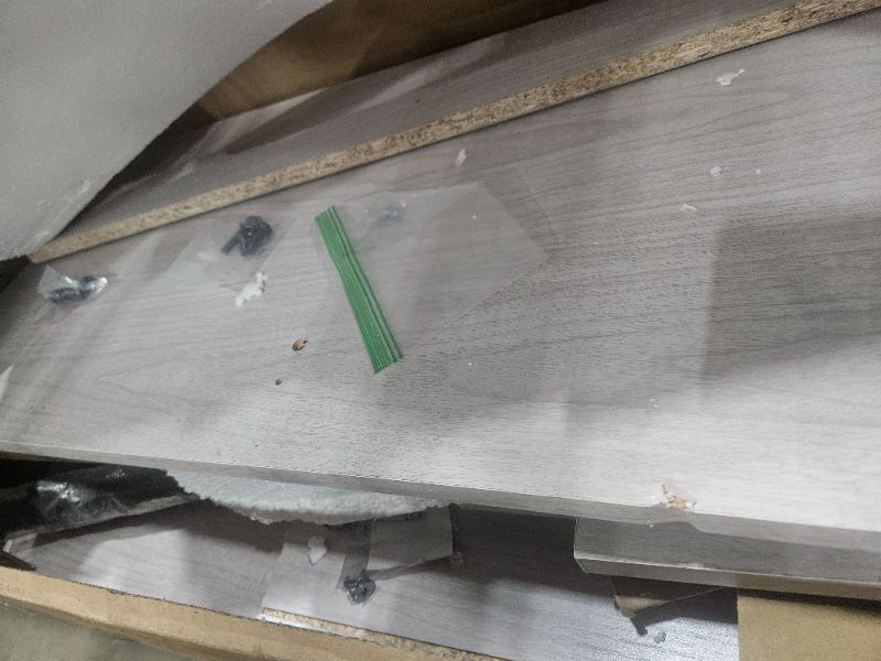 Photo 1 of **********MISSING SOME HARDWARE TO ASSEMBLE**************
YITAHOME TV Stand for TVs up to 65 Inch, Farmhouse Entertainment Center with Sliding Barn Doors and Storage Cabinet, Rustic TV Media Console for Living Room, Grey White/Grey Wash