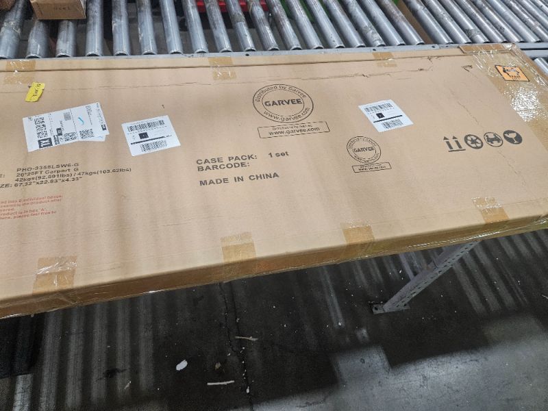 Photo 1 of ** Missing parts, only box G is included ** Garveelife 20'x25'x13' Metal Carport for 2 Cars, Heavy Duty Extra Tall Carport for Heavy Snow, Reinforced Frame, Permanent Shelter for Bass Boats, Full-Sized Pickup Trucks, and Tractors, N.W. 980 Lbs