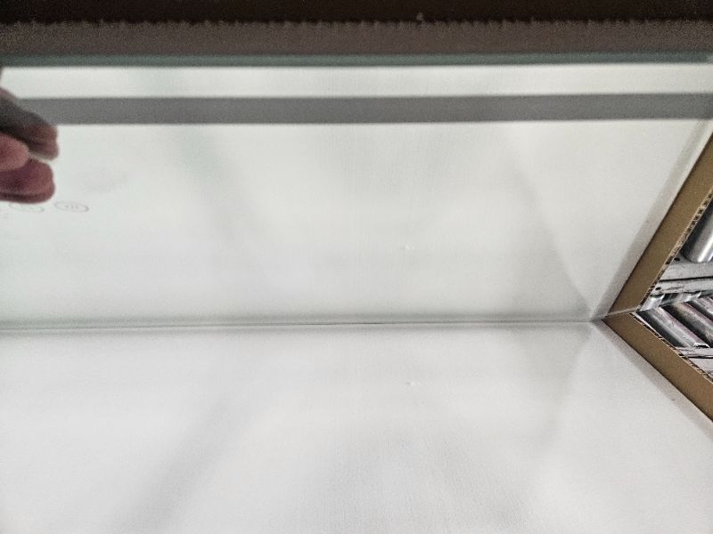 Photo 1 of ***(MAJOR DAMAGE/ SEE NOTES)***oneup 55x36 Inch LED Bathroom Mirror,RGB Color Changing Bathroom Mirror with Lights,Anti-Fog Wall-Mounted Vanity Mirrors,Smart Dimmable Multicolor Lighted,IP54 Waterproof