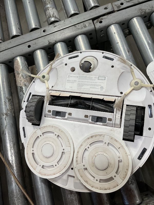 Photo 1 of *** Used item dirty, powers on unable to test further **** ECOVACS DEEBOT T10 OMNI Robot Vacuum and Mop Combo, Auto Self-Emptying, Auto Mop Cleaning, Hot Air Drying, 5000Pa Suction, OZMO TURBO Deep Mopping with Precision Mapping and Obstacle Avoidance, Wh