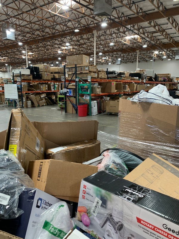 Photo 1 of ****FINAL SALE**** NELLIS AUCTION NO SALE PALLET These big variety boxes contain between 200 and 400 items, each with an unknown average retail value and condition. They consist of exception items, such as those not wanted by customers or rejected due to
