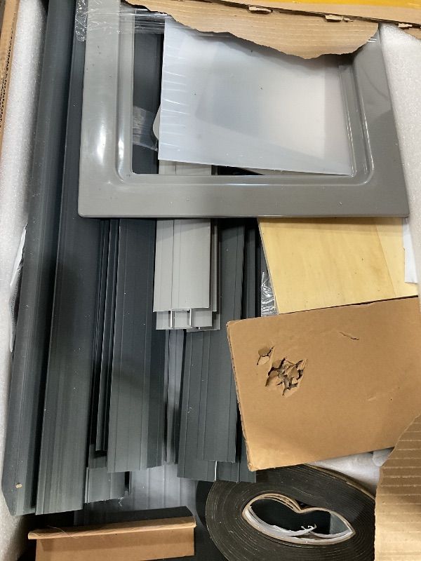 Photo 1 of  YITAHOME 6x6FT Outdoor Storage Shed w/o Floor, All-Weather Plastic Shed with Lockable Doors, Window & Vents, Plastic Tool Shed for Backyard, Patio, Poolside, Lawn, Gray