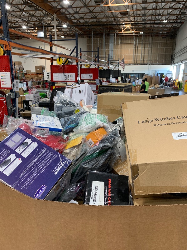 Photo 1 of ****FINAL SALE**** NELLIS AUCTION NO SALE PALLET These big variety boxes contain between 200 and 400 items, each with an unknown average retail value and condition. They consist of exception items, such as those not wanted by customers or rejected due to