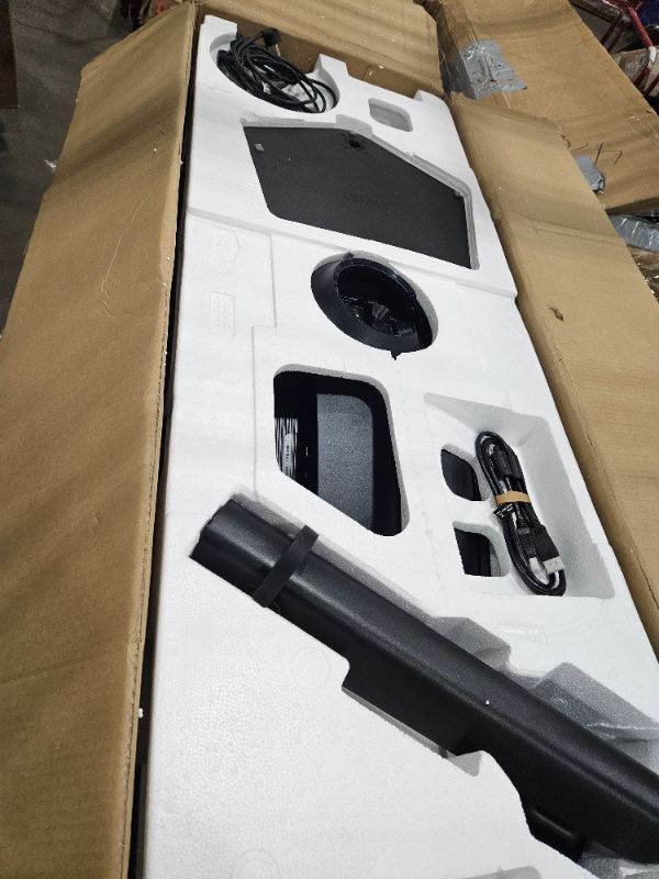 Photo 1 of ***DAMAGED SCREEN** Samsung 49” Business Curved Ultrawide Dual QHD Computer Monitor, USB-C, DisplayPort, HDMI, 120Hz, VESA Display HDR 400, Built-in Speakers, Height Adjustable Stand, Eye Care, LS49C954UANXZA, 2024 **SCREEN IS BROKEN,For parts only ***