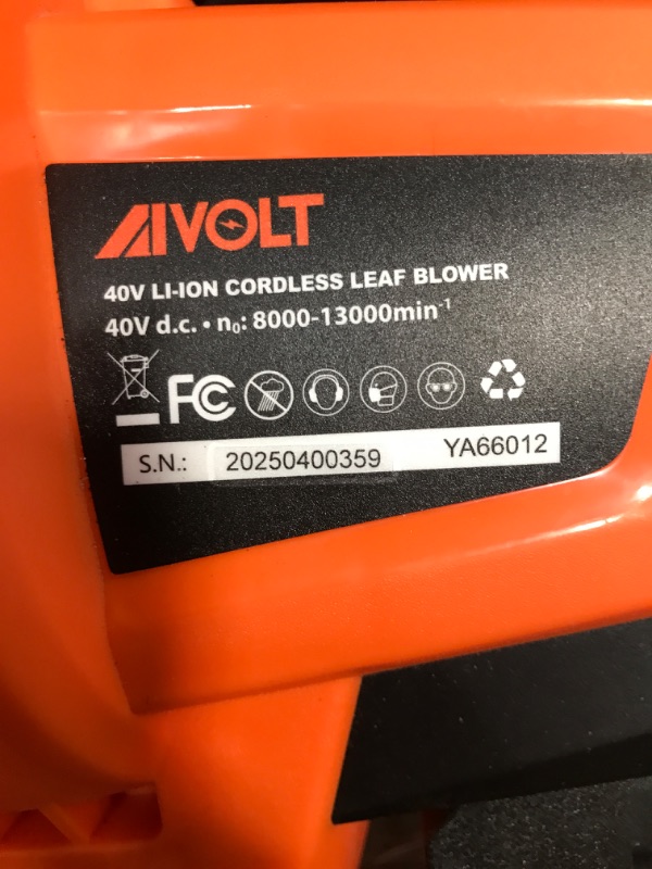 Photo 1 of **NO REFUNDS SEE NOTES*****AIVOLT Cordless Leaf Vacuum Blower Mulcher with Battery and Charger, 2pcs 4.0Ah Battery Powered Leaf Vacuum with 40L Bag, 160MPH Air Speed, Turbo Mode, Suitable for Lawn Care Yard Cleaning