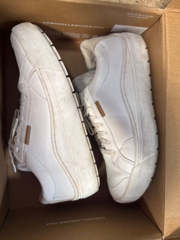 Photo 1 of **SEE NOTES***Dr. Scholl's Shoes Womens Time Off Sneaker White Smooth 7.5 W