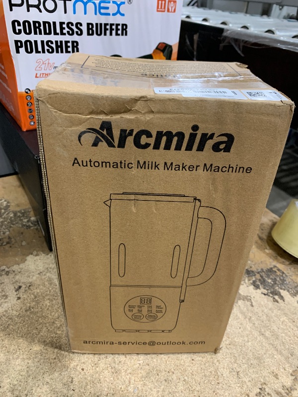 Photo 1 of 8 in 1 Automatic Nut Milk Maker, 10 Blade 35 oz Homemade Oat, Soy, Plant-Based and Dairy Free Beverages, Almond Milk Maker with Delay Start/Keep Warm/Boil Water, Soy Milk Maker with Nut Milk Bag