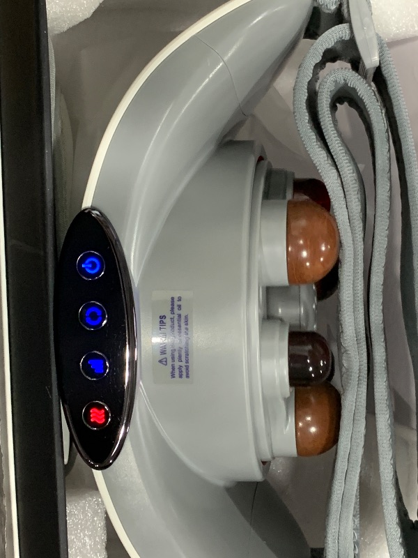 Photo 1 of Automatic Abdominal Massager, Bianstone Belly Rubbing Instrument, Dual-use for Waist and Abdomen, Positive and Negative Massage, Flatulence Relief, Promote Intestinal Peristalsis (White)