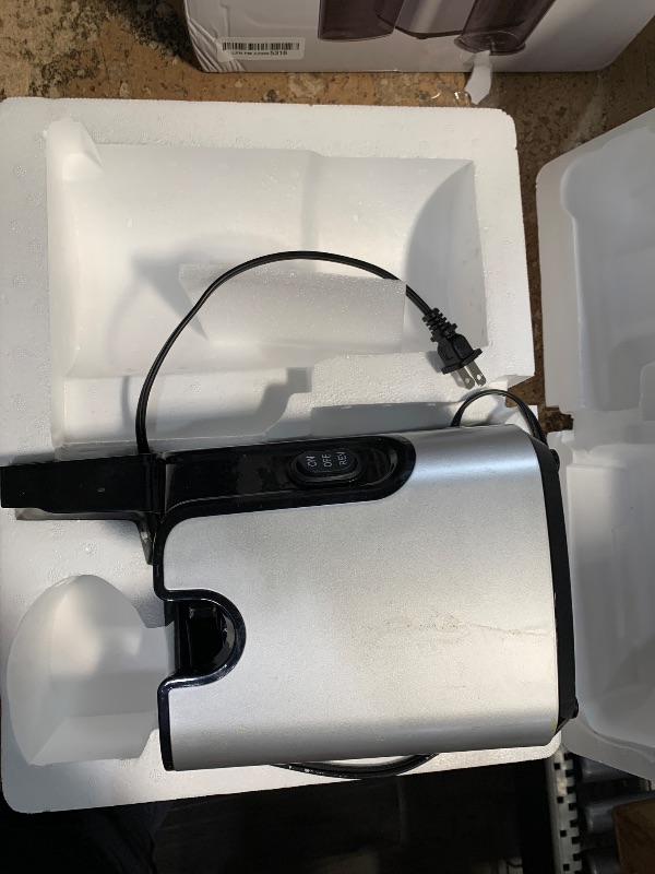 Photo 1 of **SEE NOTES, FINAL SALE NO REFUND****Juicer Machines with 5.8" Extra Large Feed Chute, Cold Press Juicer Fit Whole Vegetables and Fruits, 350W Professional Masticating Juicer Easy to Clean for Batch Juicing (Silver)