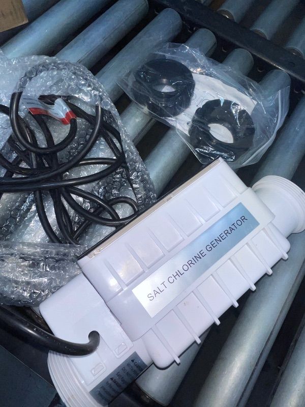 Photo 1 of (item incomplete)(sold for parts only) 520555 Salt Chlorine Generator Cell, Suitable for Pools Up to 40,000 Gallons, Includes 15' Cable 2" PVC Unions