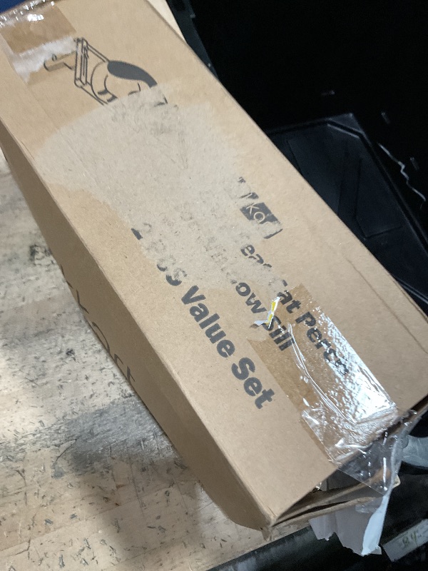 Photo 1 of **FOR PARTS ONLY/MISSING ASSEMBLY PIECES** Zakkart 2PC Easy Seat Cat Perch for Window Sill - Hammock Design w/Pine Wood & Robust Metal Frame - Cat Window Seat for Large Cats and Kittens (Dark Stained Wood w/Gray Bed, Medium (23''W x 14''D))