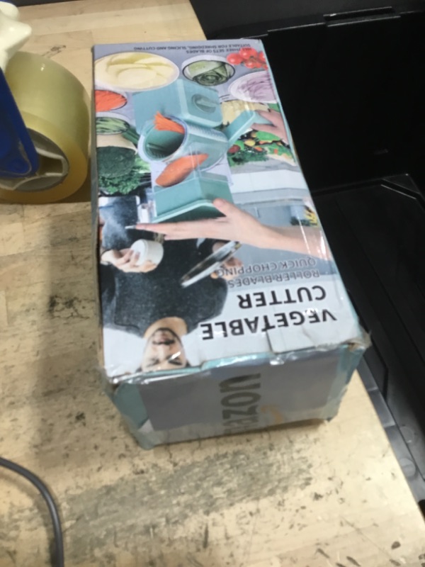 Photo 1 of **UNKNOWN DAMAGES/MISSING PARTS**  4.0 Upgrade Cheese Grater?NO.1-2X Extra-Large Caliber??SGS Certification - German Nano Strong Suction Base?5-Second Fast Cutting, Parmesan Cheese Grater Hand Crank Suitable for Home Use (Green)