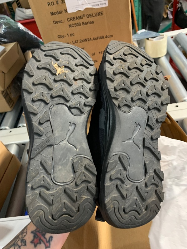 Photo 1 of ***(HEAVILY USED/ MINOR DAMAGE)***PUMA Men's Reflect Lite Trail Running Shoe Sneaker, Black-Cool Dark Gray Silver, 10