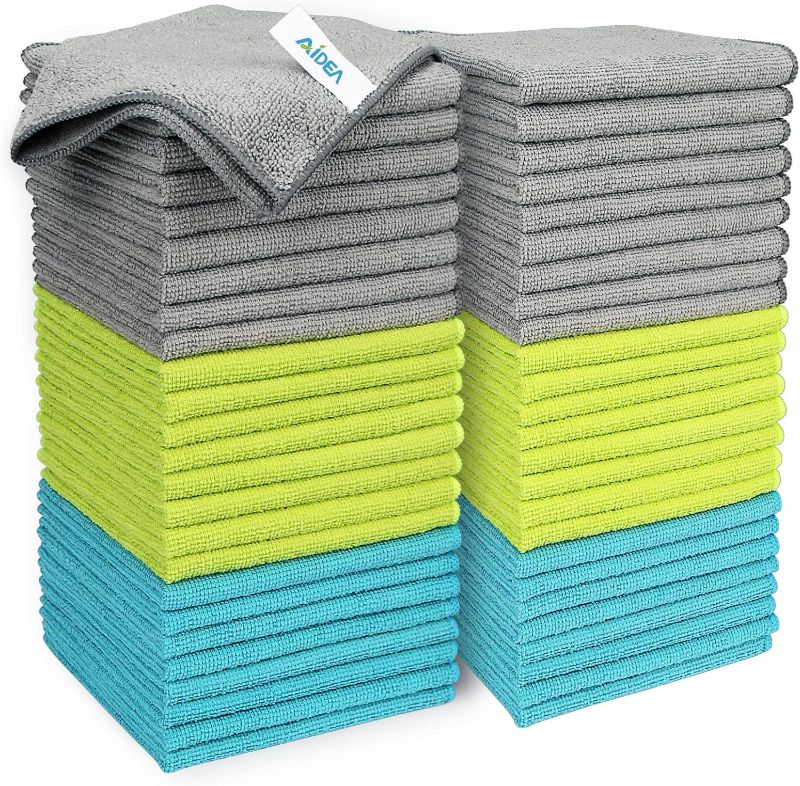 Photo 1 of 
Click to see full view





2+

7 VIDEOS
AIDEA Microfiber Cleaning Cloth-50PK, Soft Microfiber Towels for Cars, Absorbent Cleaning Rags, Lint-Free Streak-Free Wash Cloths for House, Kitchen, Window(12in.x12in)