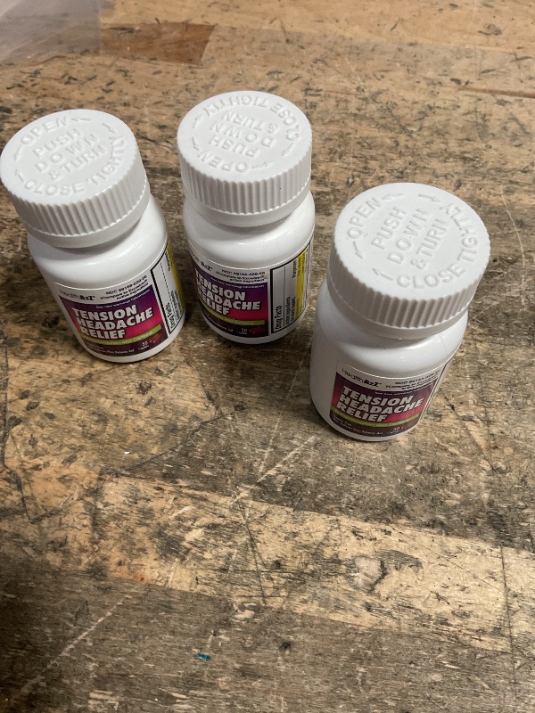 Photo 1 of *****EXP  01\26***********HealthA2Z® Tension Headache Relief | Acetaminophen 500mg | Caffeine 65mg | Pain Reliever Aid | Aspirin Free (50 caplets (Pack of 3))