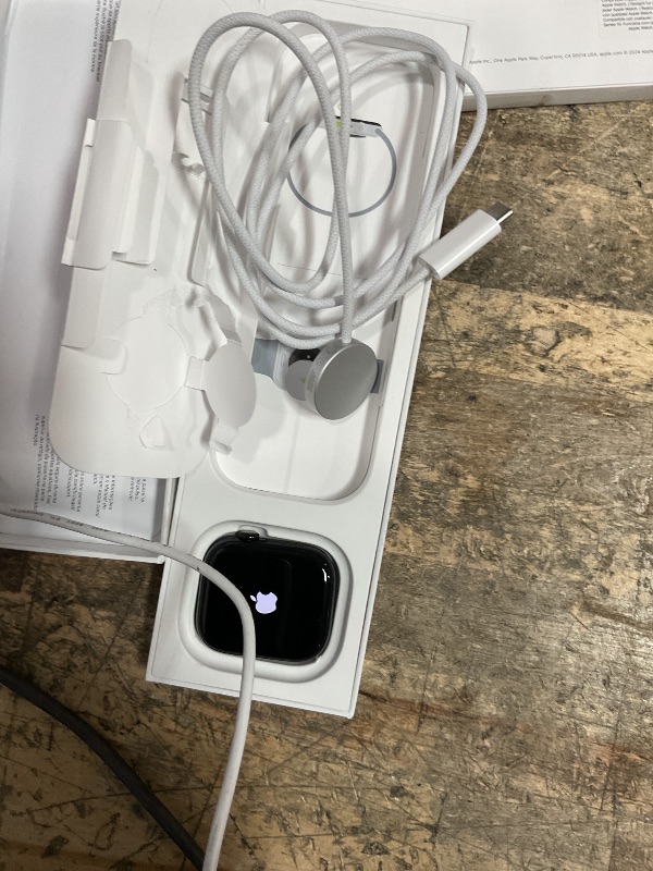 Photo 1 of ***SEE NOTES*** 
Apple Watch Series 10 [GPS 46mm case] Smartwatch with Jet Black Aluminium Case with Ink Sport Loop. Fitness Tracker, ECG App, Always-On Retina Display, Carbon Neutral