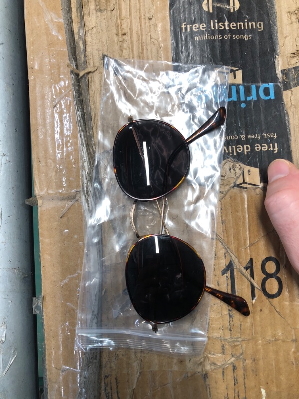 Photo 1 of (USED/FAIR) Pro Acme Small Round Metal Polarized Sunglasses for Women Retro Designer Style