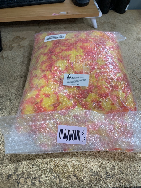 Photo 1 of 24Counts Thickened Hawaiian Leis Bulk, Tropical Orange Lays for Luau Party Graduation Leis Silk Flower Necklace Parade Costume, Hawaii Hula Dance Carnival Lei Summer Beach Wedding Floral Garland