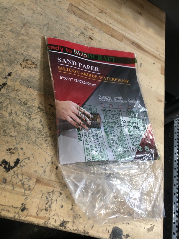 Photo 1 of BOSHCRAFT 600 Grit Sandpaper, Wet Dry Sandpaper for Wood Metal Hand Sander Sand Paper Sandpaper Sheets Sandpaper Set Cut for Use 9"" x 11""/12 Sheets