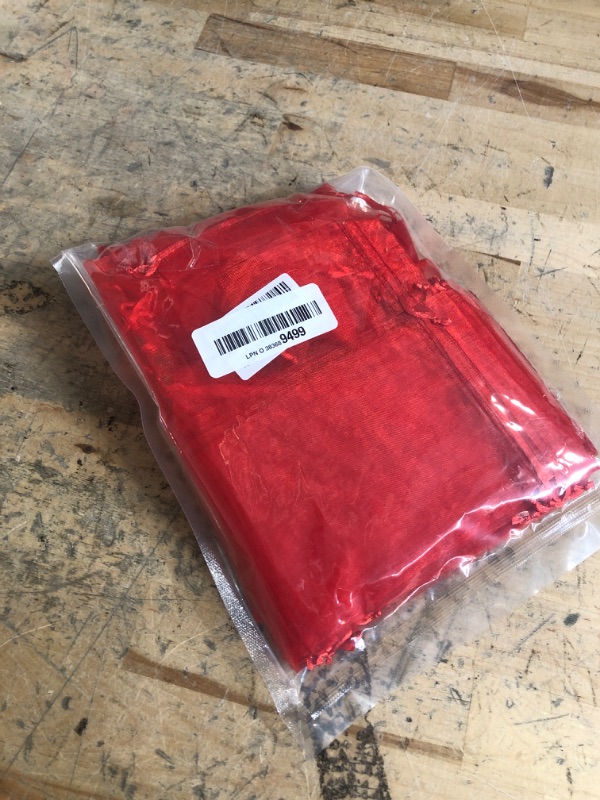 Photo 1 of ANZNKU 50 Pack Organza Bags 4 x 6 inch Premium Sheer Mesh Bags for Candy Jewelry Party Wedding Christmas Favor Gift Bag (Red)