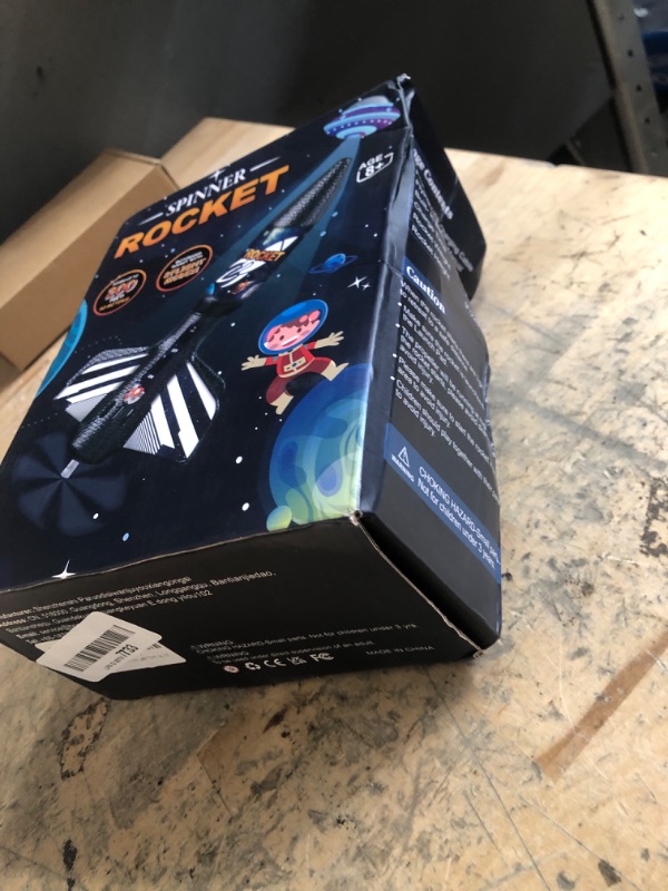 Photo 1 of **MISSING PARTS** Rocket Launcher for Kids, Self Launching Motorized Air Rocket Toy, Outdoor Toys for Ages 8-12, Model Rockets with Parachute Safely Land, Spaceship Launch up to 200 ft Birthday Gifts for Boys