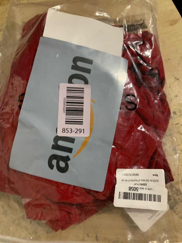 Photo 1 of SWOMOG Men Modal Pajamas Set Comfy Sleepwear Short Sleeve Pjs Set Soft 2 Piece Lounge Set Cozy Nightwear with Pockets Deep Wine Red Large