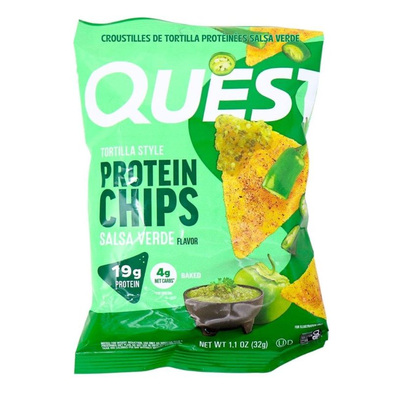 Photo 1 of 12 PACK Quest Protein Tortilla Chips Salsa Verde, 32g