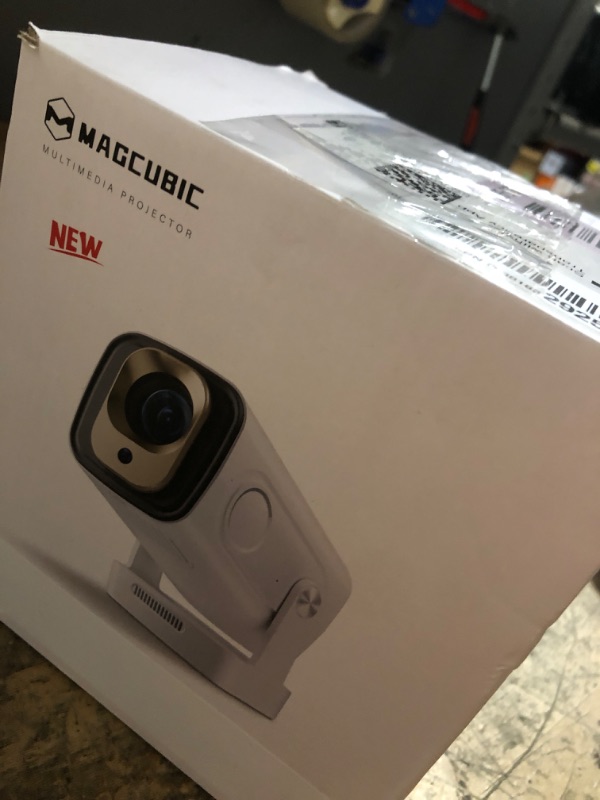 Photo 1 of ?Auto Focus&1080P?Magcubic Mini Smart Projector with 4K Support, Portable Projector with Wifi and Bluetooth, 5W Speaker, Built in Apps, Voice Control, Outdoor Movie Projector